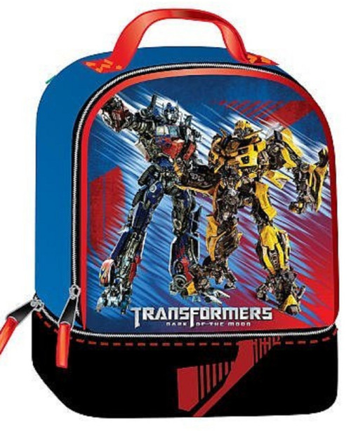 Transformers Dual Compartment Lunch Box Lunch Bag - Bumble Bee and Optimus
