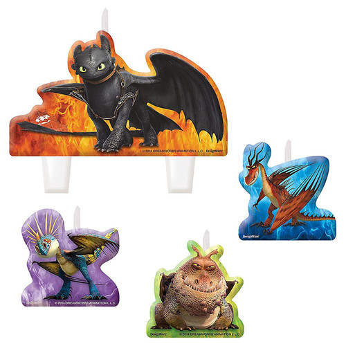 How To Train Your Dragon 2 Molded 4 Piece Candle Set