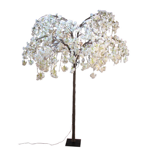 8.2' Pre-Lit Large Cherry Blossom Artificial Tree - Warm White LED Lights