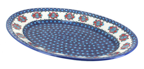 Blue Rose Polish Pottery Verona Large Platter
