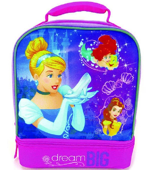 Disney Princess 2 Compartment Lunch Pack - Lavender and Pink
