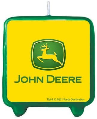John Deere Printed Cake Decoration Candle - CB10007-FBA