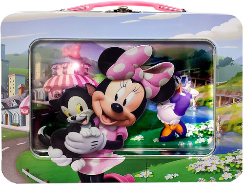 Disney Minnie XL Tin Lunchbox with Window, Gold