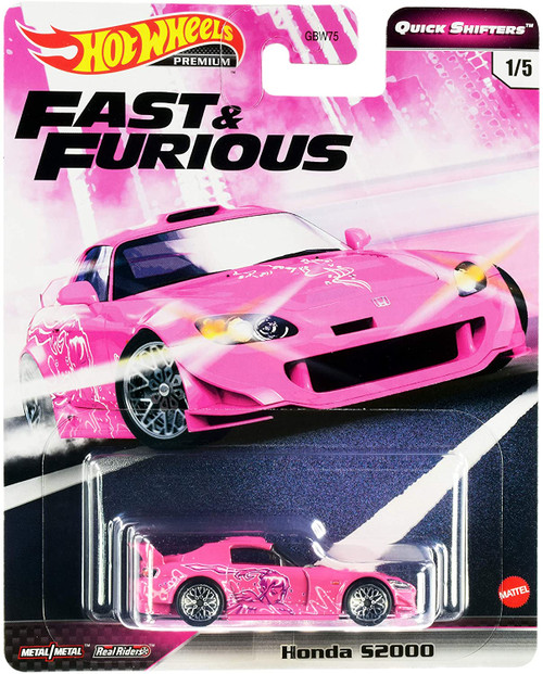 DieCast Hotwheels 2020 Premium Fast & Furious Quick Shifters 1/5 H0nda S2000 (Pink)