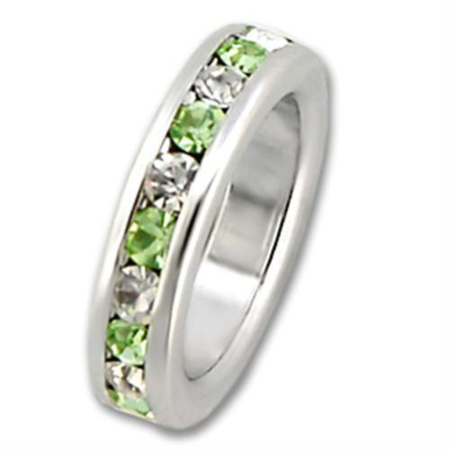 Women's Sterling Silver Pendant with Peridot Top Grade Crystals (Pack of 2)