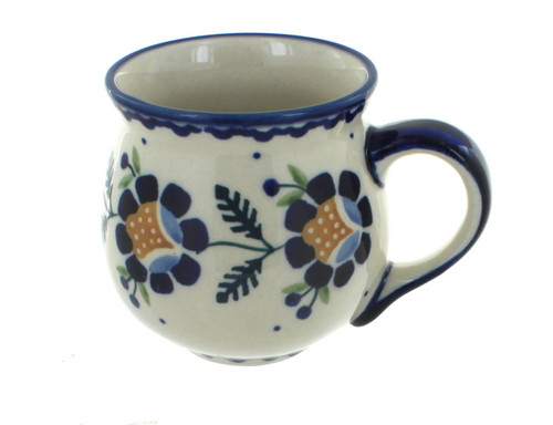 Blue Rose Polish Pottery Sunflower Bubble Mug