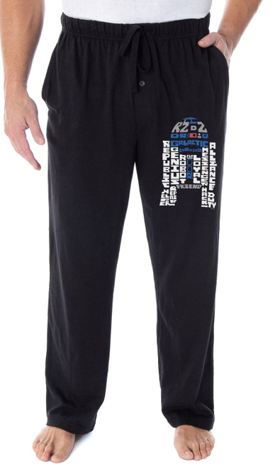 Star Wars Men's R2-D2 Droid Word Art Loungewear Sleep Pajama Pants - 763059934961