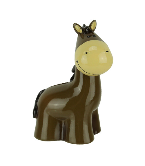 Brown Happy Horse Childrens Coin Bank - 25-79423-1