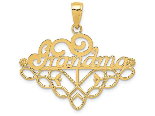 FJC Finejewelers 14k Yellow Gold Grandma Birth Month Stone Charm Holder Charm K4723A