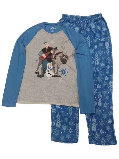Disney Frozen Mens Kristoff Olaf Sven Long Sleeve Sleepwear Pajama Set - OA11620 FROZENPJSET M