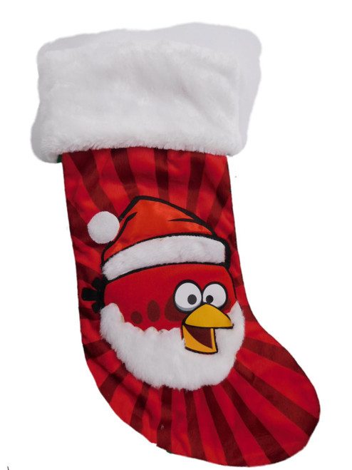 Red Angry Birds Christmas Stocking