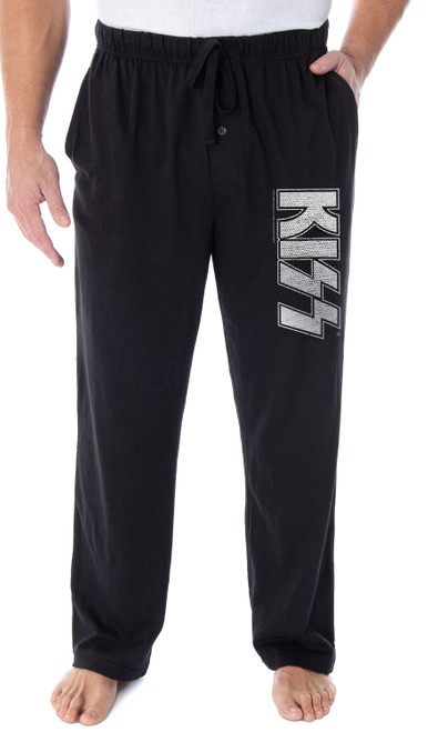 KISS Mens' Rock Band Classic 70s Vintage Icon Sleep Pajama Pants - 763059965446