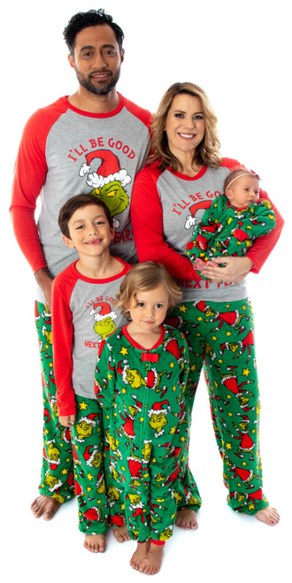 Dr. Seuss The Grinch Who Stole Christmas Matching Family Pajama Sets - 194173032224