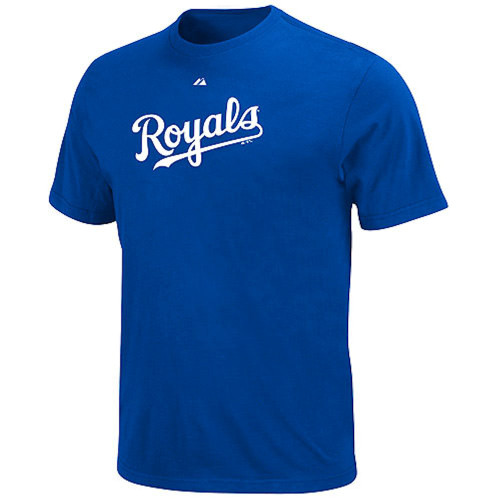 MLB Kansas City Royals Majestic Tee Shirt Short Sleeve