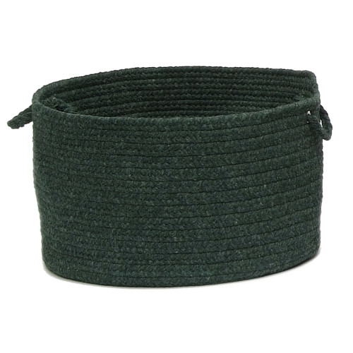 18" Green Handmade Braided Basket - 34243218