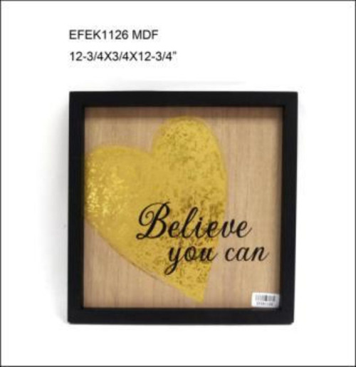 Set of 2 Brown and Black Heart Contemporary Square Wall Plaques 12.75" - 34255278