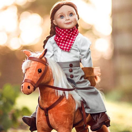 The Queen's Treasures 18 Inch Doll  7 Piece Frontier Girl Outfit and Boots