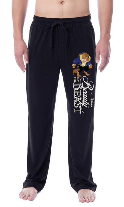 Disney Mens' Beauty and the Beast Title Princess Movie Sleep Pajama Pants - 763059964012