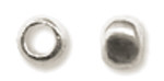 Crimp Beads Size 1 1.5g-Silver-Plated