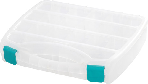 We R Divider Box Translucent Plastic Storage-12"X10"X2.4" Case