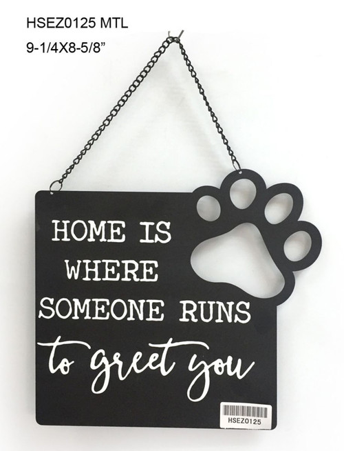 Set of 2 Black and White Contemporary Hanging Wall Signs 9.25" - 34256022