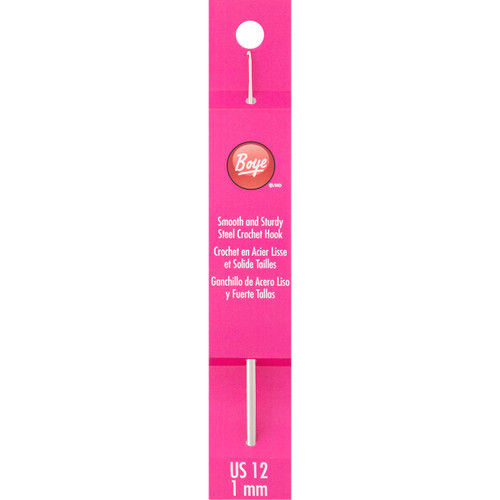 Boye Steel Crochet Hook 5"-Size 12/1mm