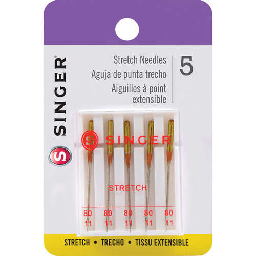 Singer Stretch Machine Needles 5/Pkg-Size 75