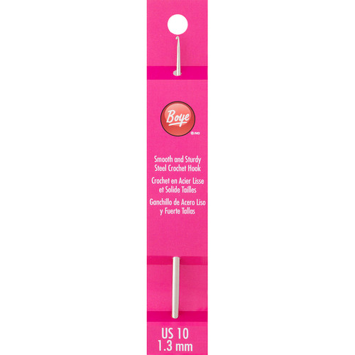 Boye Steel Crochet Hook 5"-Size 10/1.3mm