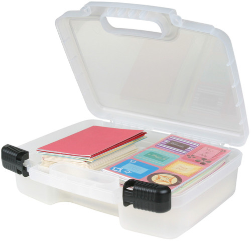 ArtBin Quick View Deep Base Carrying Case-12"X3.25"X9.875" Translucent