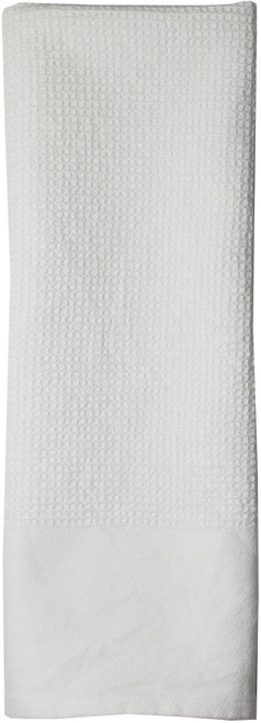 Dunroven House Waffle Weave Tea Towel 20"X28"-Solid Cream