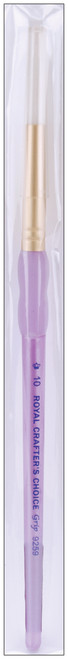 Crafter's Choice White Taklon Round Brush-Size 10