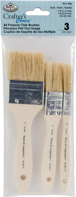 Crafter's Choice Chip Brush Set-3/Pkg