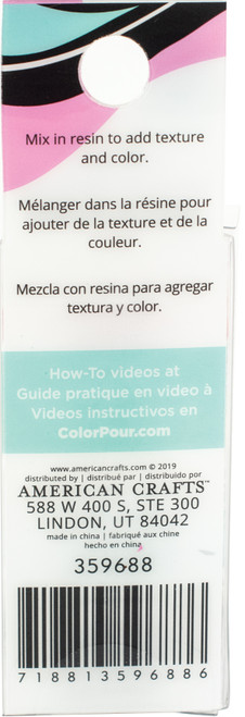 American Crafts Color Pour Resin Mix-Ins-Shell Flakes - Primary 4/Pkg