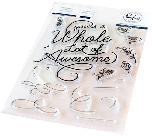 Pinkfresh Studio Clear Stamp Set 4"X6"-Whole Lot Of Awesome