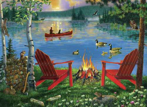 Paint By Number Kit 15.375"X11.25"-Lakeside Retreat