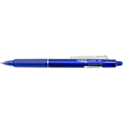 Pilot FriXion Fine Point Clicker Erasable Pen Open Stock-Blue