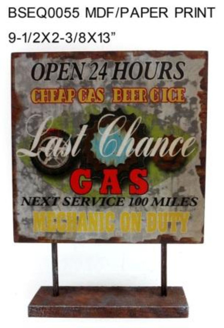 Set of 2 Brown and Black Rustic Finish Tabletop Decors 13" - 34255008