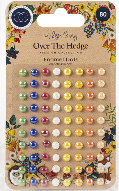 Craft Consortium Adhesive Enamel Dots 80/Pkg-Assorted Colors - STOCK 605567 5