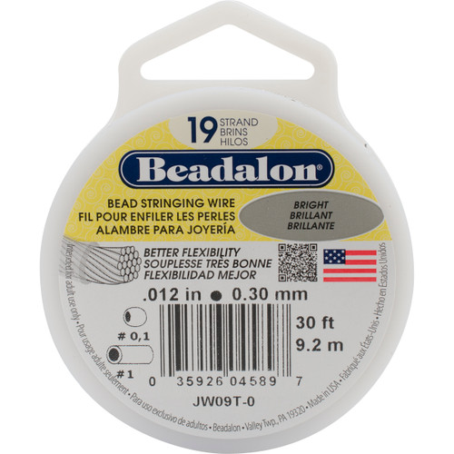 Stringing Wire 19-Strand .012"X30'-Bright