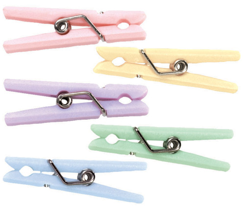 Party Favors 20/Pkg-Mini Pastel Clothespins