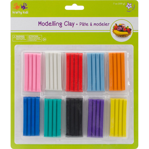 Modeling Clay 200g 10/Pkg-Assorted