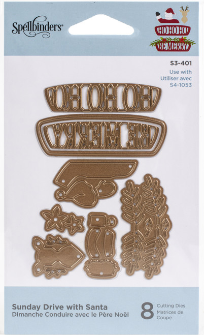 Spellbinders Shapeabilities Die D-Lites-Sunday Drive With Santa