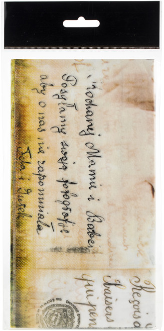 Finnabair Mixed Media Tissue Paper 27.5"X19.7" 6/Pkg-Carte Postale