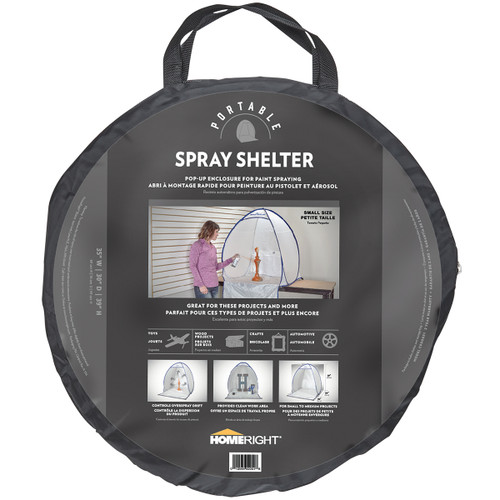 Small Spray Shelter-White 30"X36"X39"