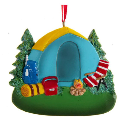 Camping Tent Christmas Tree Ornament A2062
