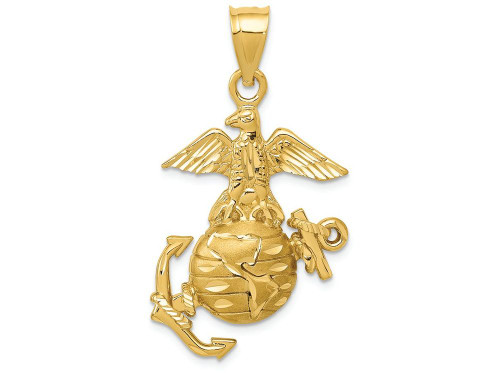 Finejewelers 14k Yellow Gold U.s. Marine Charm