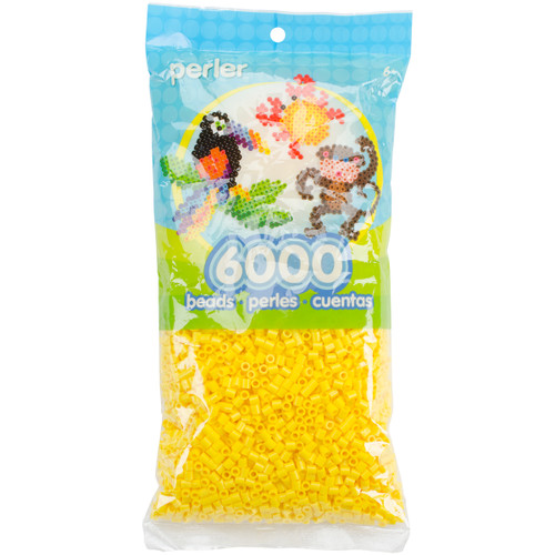 Perler Beads 6,000/Pkg-Yellow