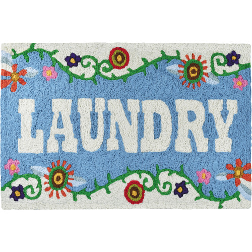 1.5' x 2.5' Laundry Room Rectangular Area Throw Rug