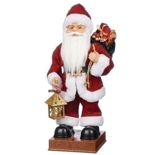 16” Musical Dancing Santa in Red Robe