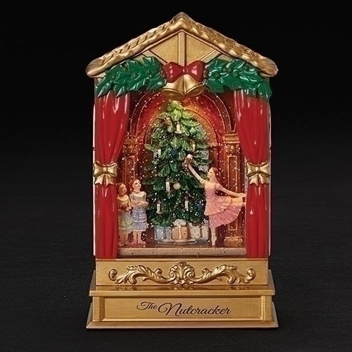 10” Gold and Red Nutcracker Ballet Stage Swirl LED B/O